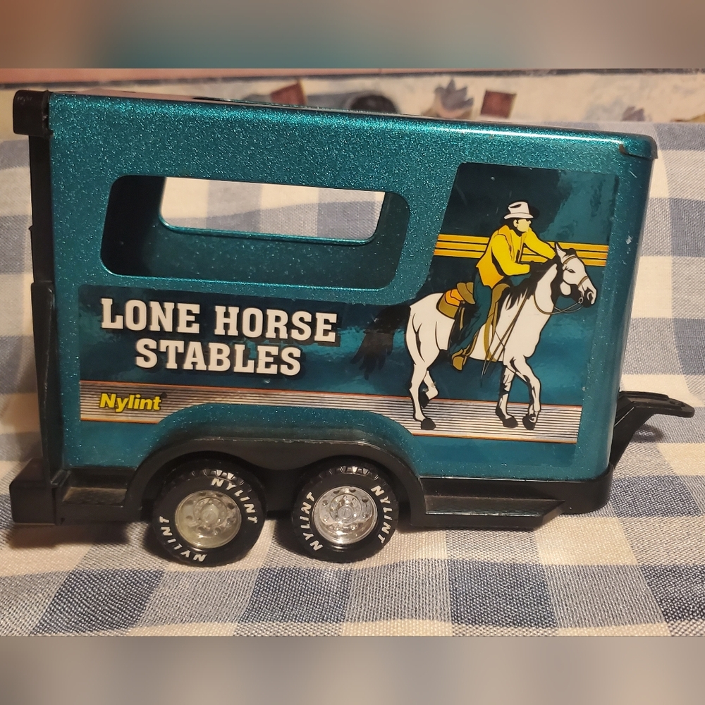 Nylint Lone Horse Stables Toy Trailer